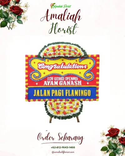 Bunga Papan Congratulation di Cantigi Wetan